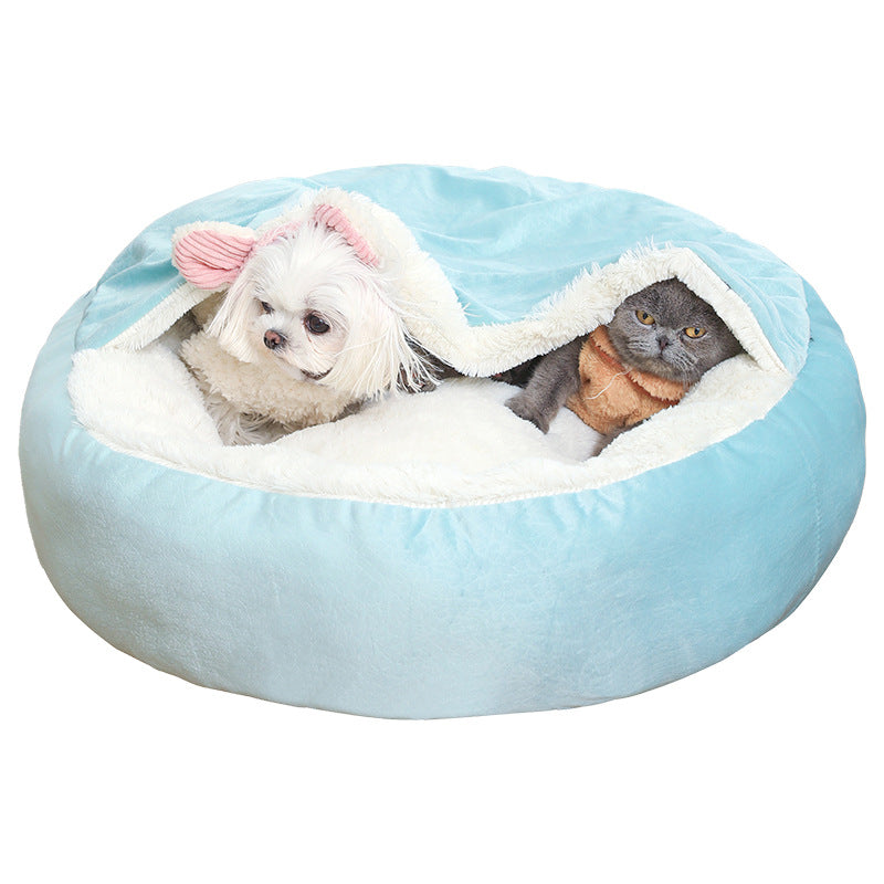 Waterproof Hooded Orthopedic Winter Bed for Dogs & Cats