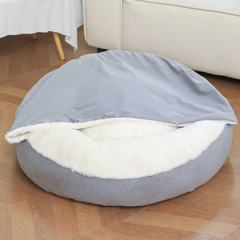 Waterproof Hooded Orthopedic Winter Bed for Dogs & Cats