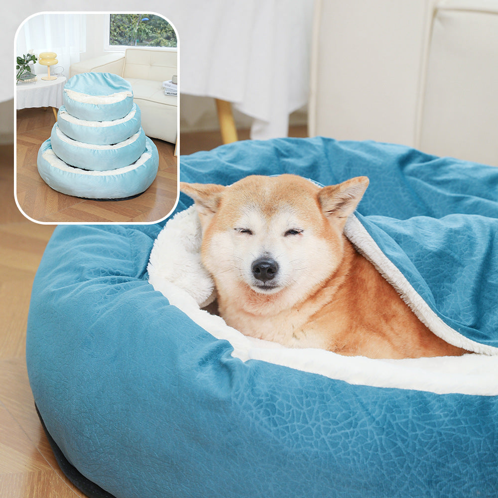 Waterproof Hooded Orthopedic Winter Bed for Dogs & Cats