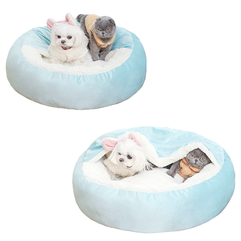 Waterproof Hooded Orthopedic Winter Bed for Dogs & Cats