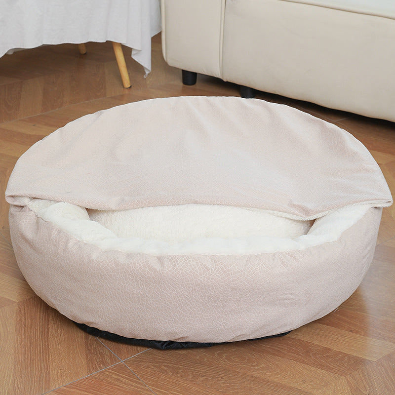 Waterproof Hooded Orthopedic Winter Bed for Dogs & Cats